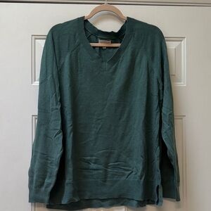 Lucky Brand Teal V-Neck Sweater